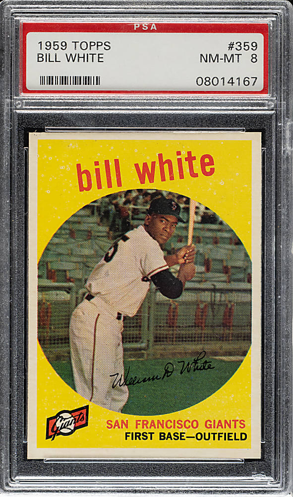 1959 Topps #359 Bill White PSA NM-MT 8