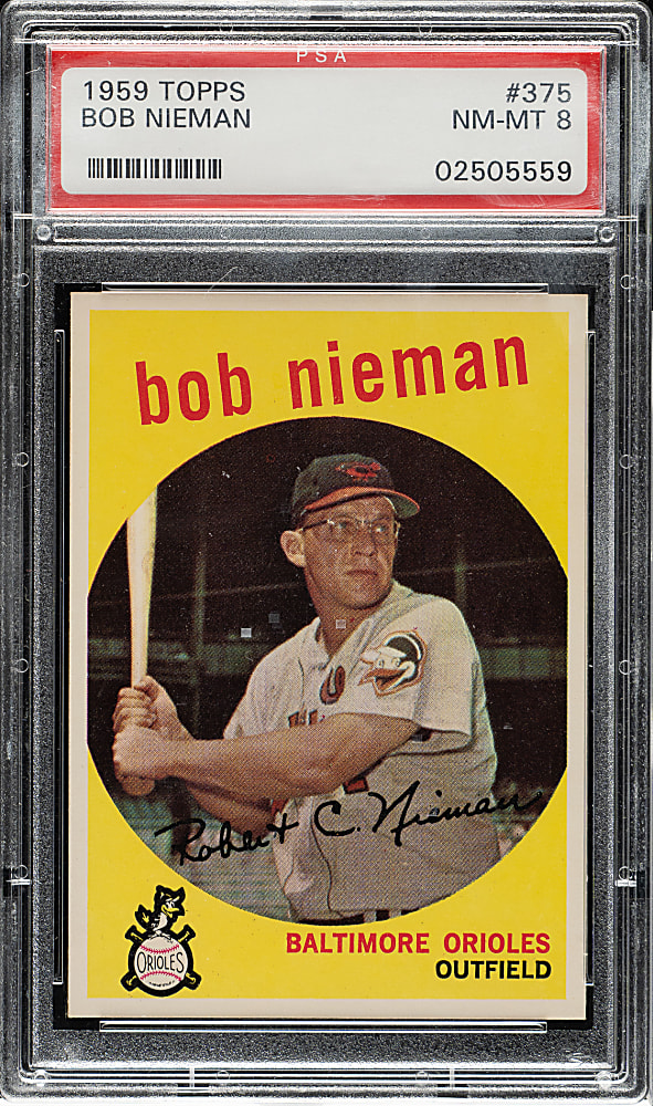 1959 Topps #Bob Nieman PSA NM-MT 8