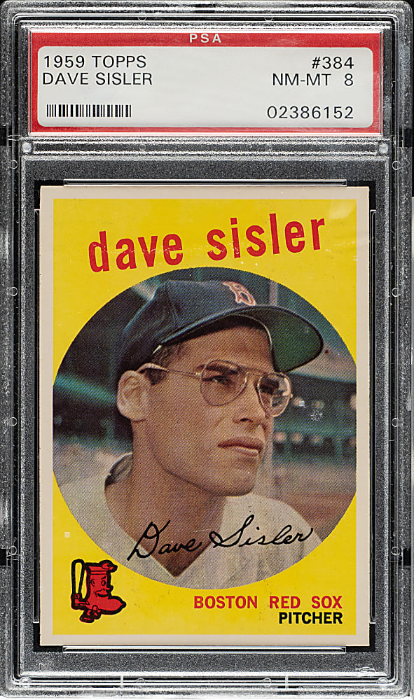 1959 Topps #384 Dave Sisler PSA NM-MT 8