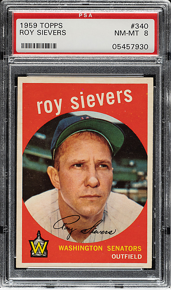 1959 Topps #340 Roy Sievers PSA NM-MT 8