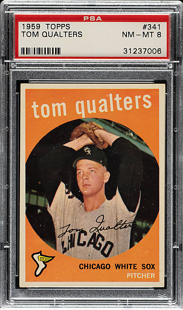 1959 Topps #341 Tom Qualters PSA NM-MT 8
