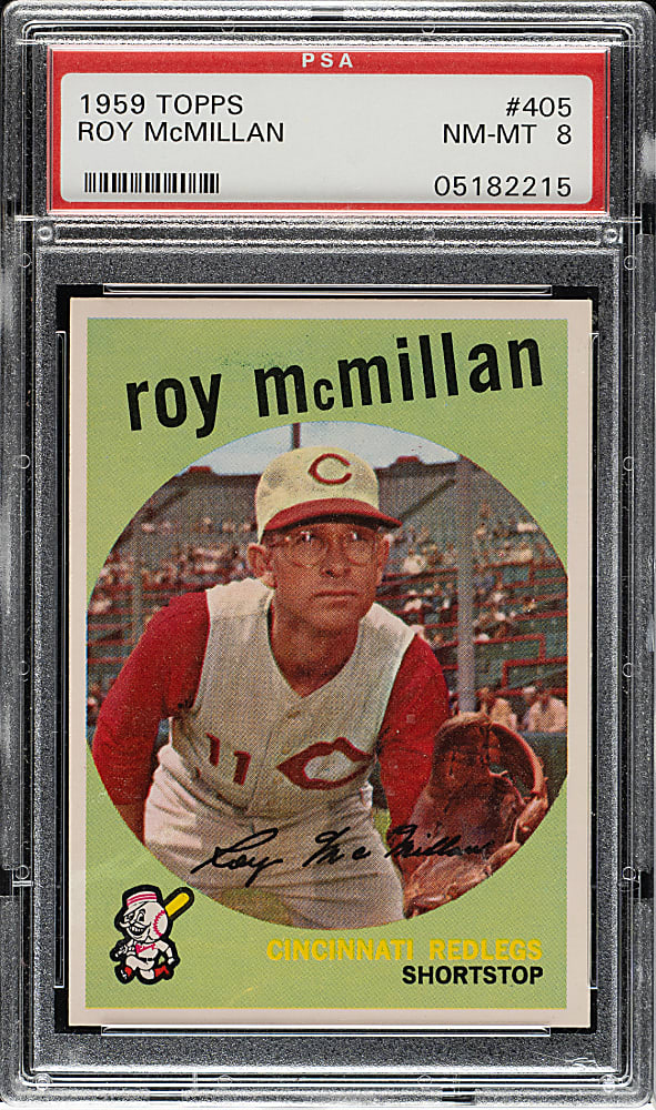 1959 Topps #405 Roy McMillan PSA NM-MT 8