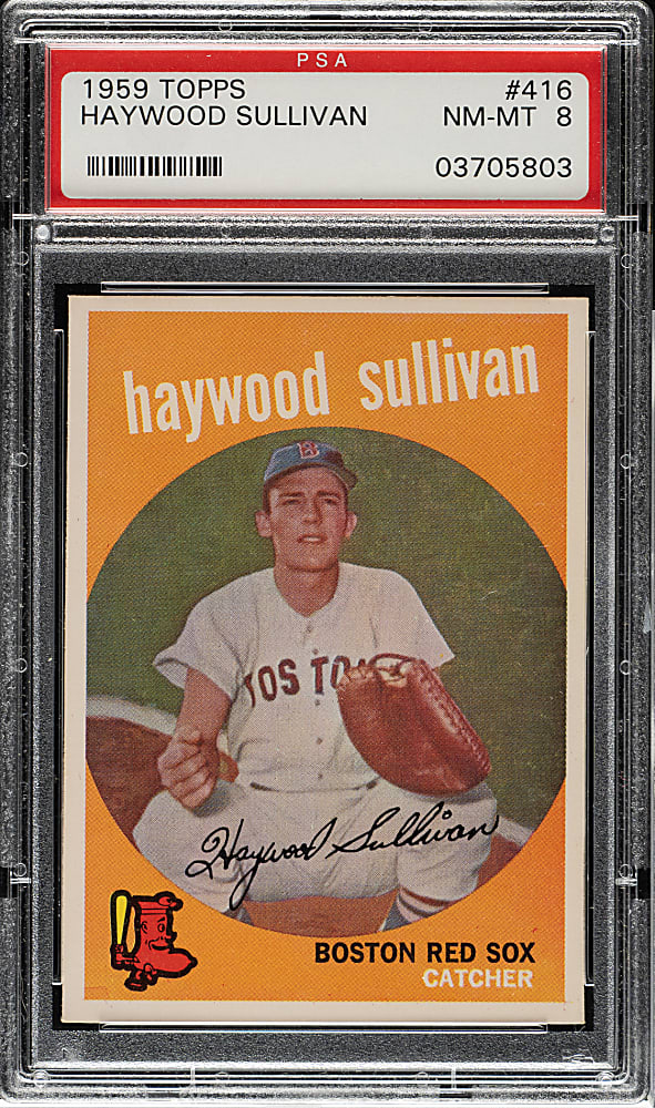 1959 Topps #416 Haywood Sullivan PSA NM-MT 8
