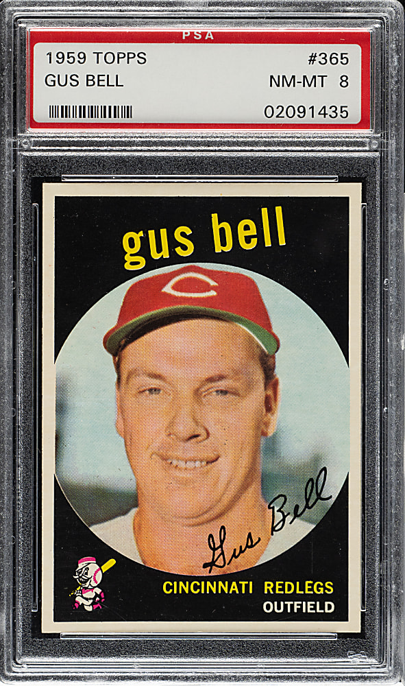 1959 Topps #365 Gus Bell PSA NM-MT 8