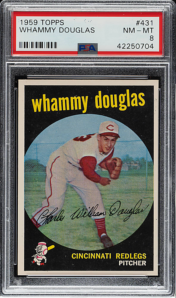 1959 Topps #431 Whammy Douglas PSA NM-MT 8