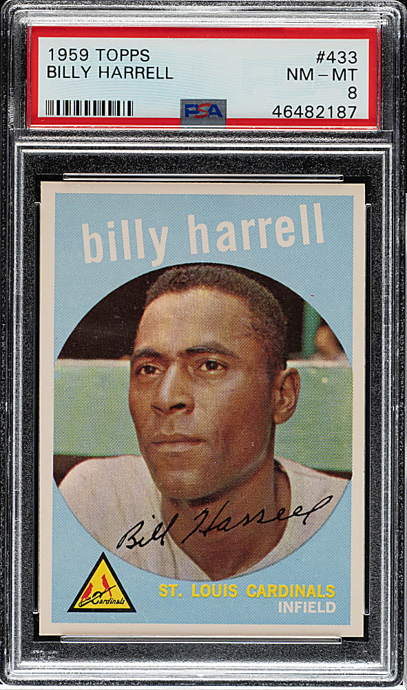1959 Topps #433 Billy Harrell PSA NM-MT 8