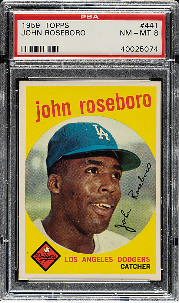 1959 Topps #441 John Roseboro PSA NM-MT 8
