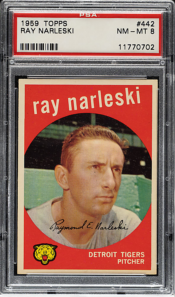 1959 Topps #442 Ray Narleski PSA NM-MT 8