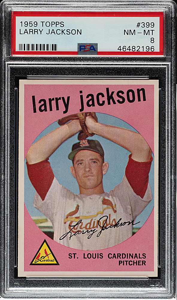1959 Topps #399 Larry Jackson PSA NM-MT 8