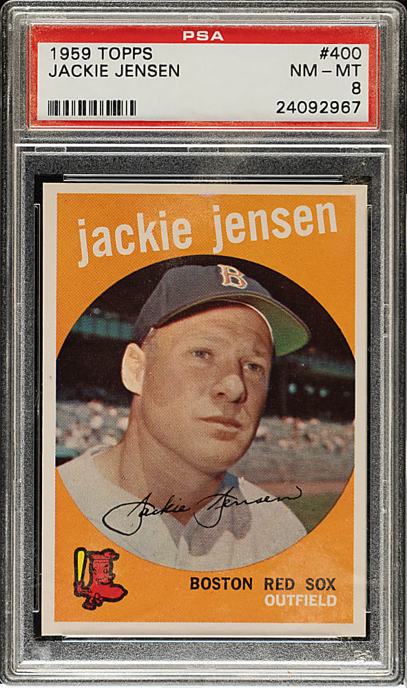 1959 Topps #400 Jackie Jensen PSA NM-MT 8