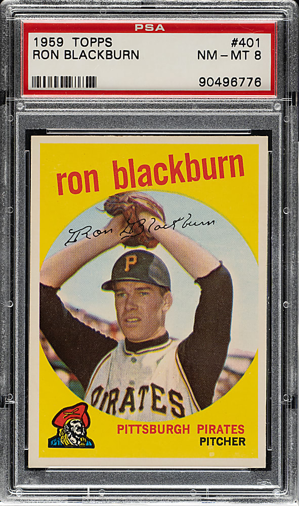 1959 Topps #401 Ron Blackburn PSA NM-MT 8
