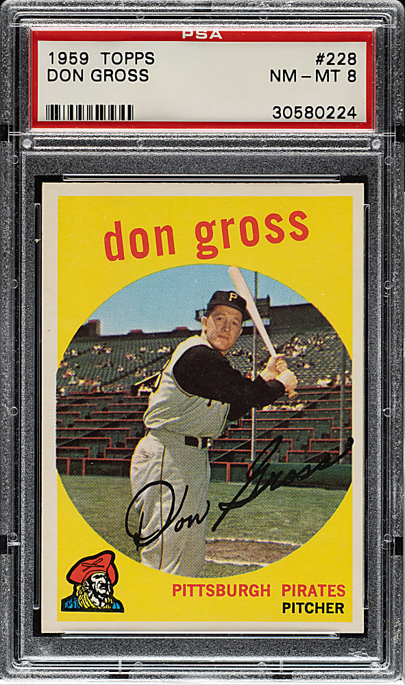 1959 Topps #228 Don Gross PSA NM-MT 8