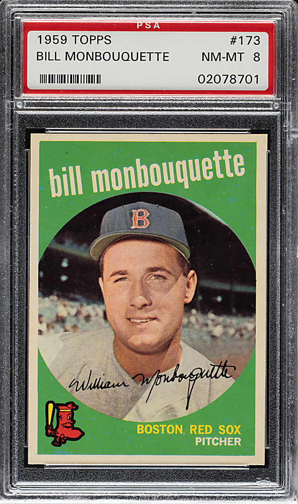1959 Topps #173 Bill Monbouquette PSA NM-MT 8