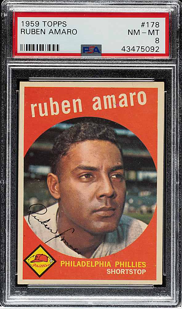 1959 Topps #178 Ruben Amaro PSA NM-MT 8