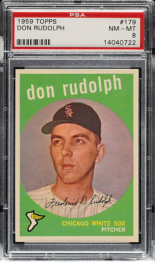 1959 Topps #179 Don Rudolph PSA NM-MT 8