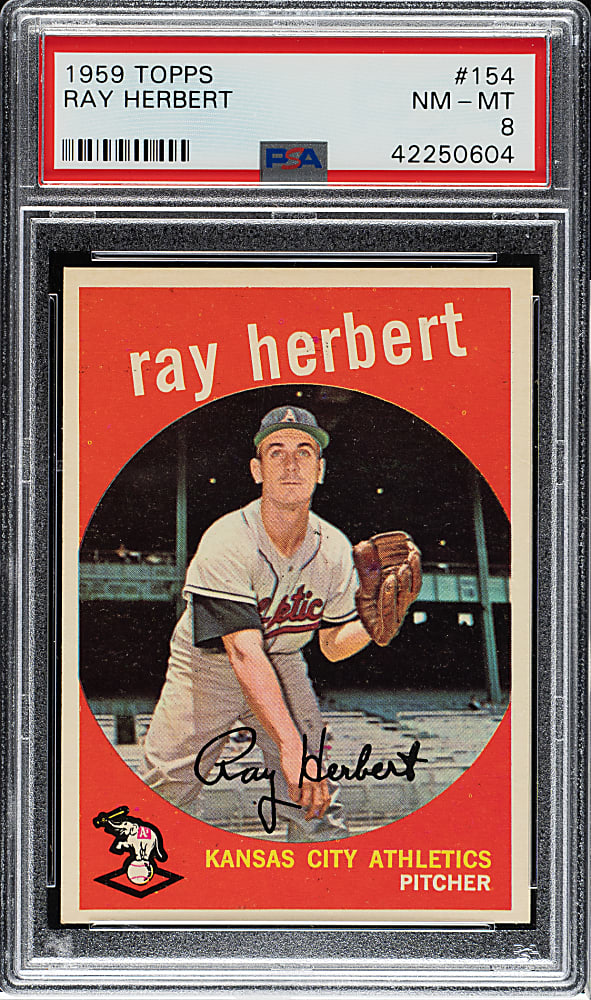 1959 Topps #154 Ray Herbert PSA NM-MT 8