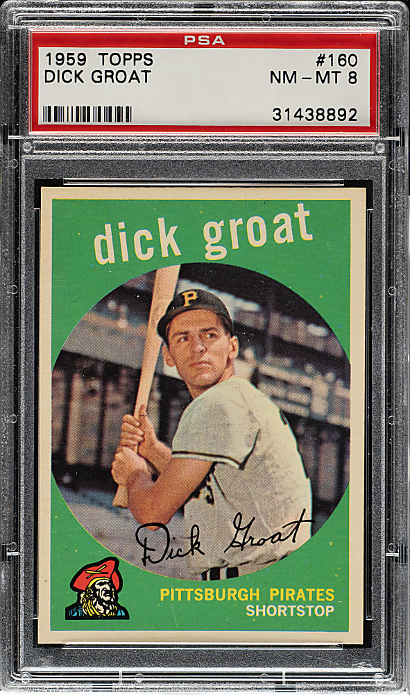 1959 Topps #160 Dick Groat PSA NM-MT 8