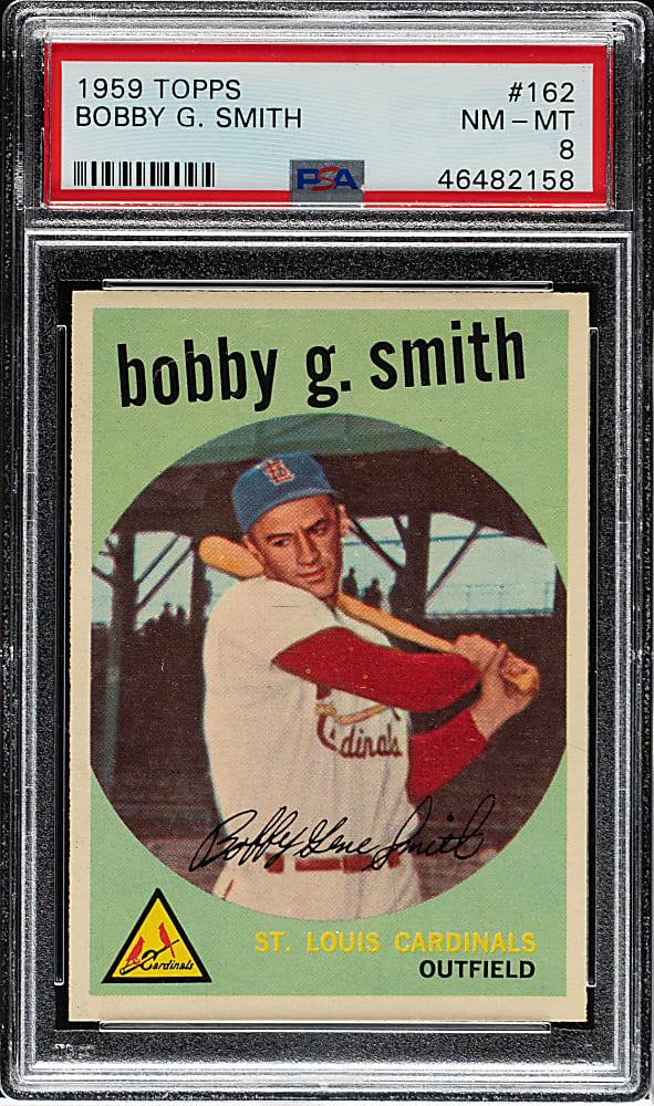 1959 Topps #162 Bobby G. Smith PSA NM-MT 8
