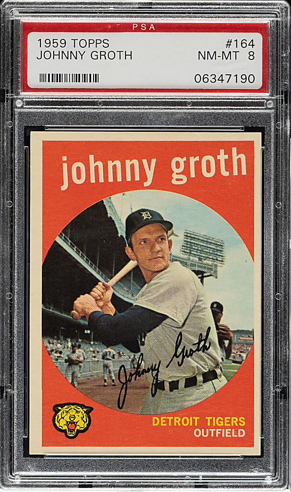 1959 Topps #164 Johnny Groth PSA NM-MT 8