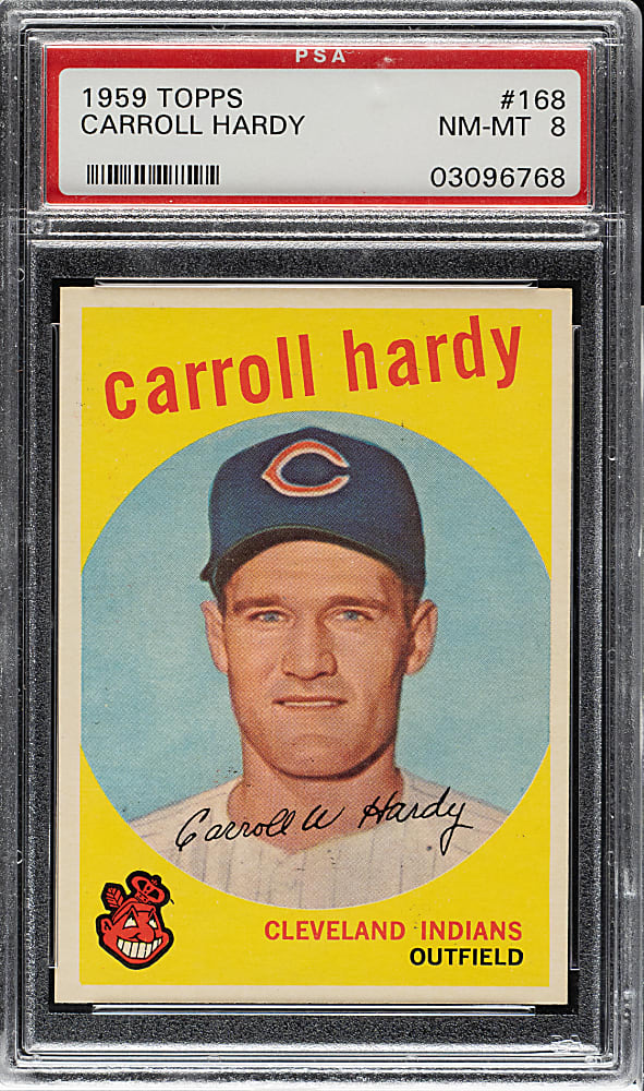 1959 Topps #168 Carroll Hardy PSA NM-MT 8