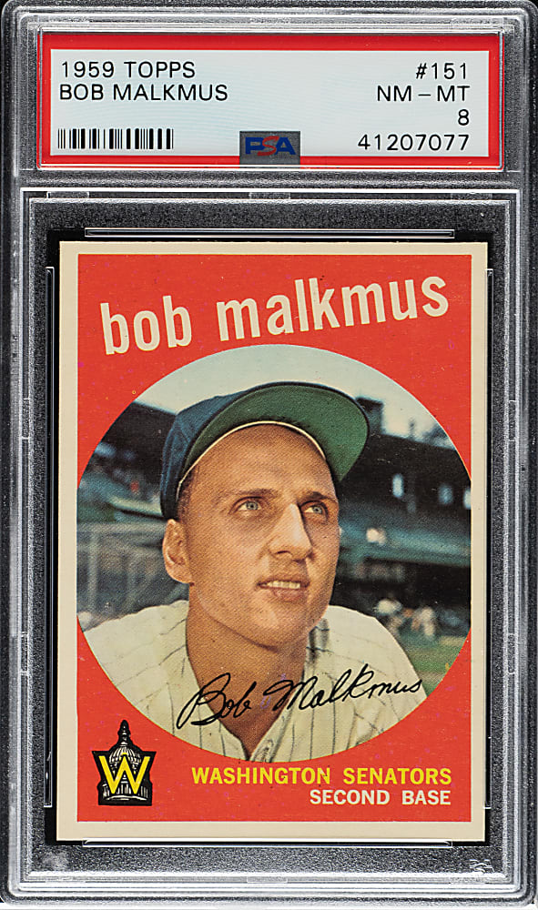 1959 Topps #151 Bob Malkmus PSA NM-MT 8