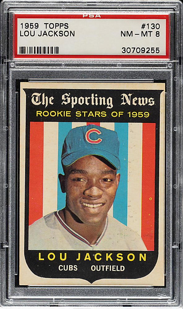 1959 Topps #130 Lou Jackson PSA NM-MT 8