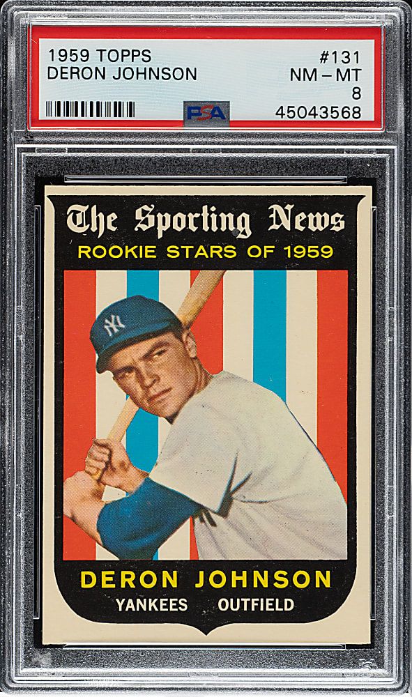 1959 Topps #131 Deron Johnson PSA NM-MT 8