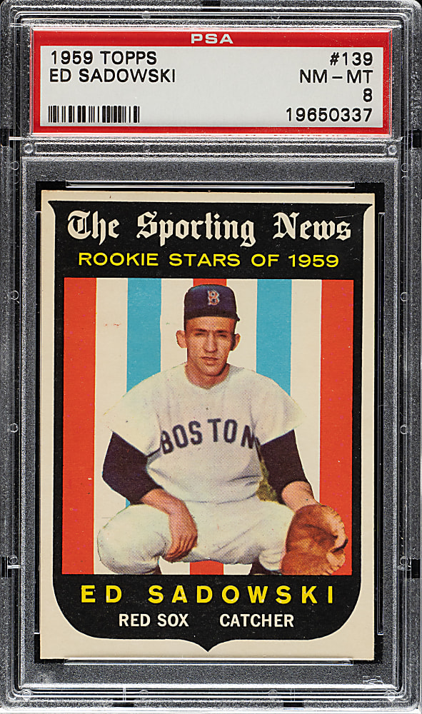 1959 Topps #139 Ed Sadowski PSA NM-MT 8