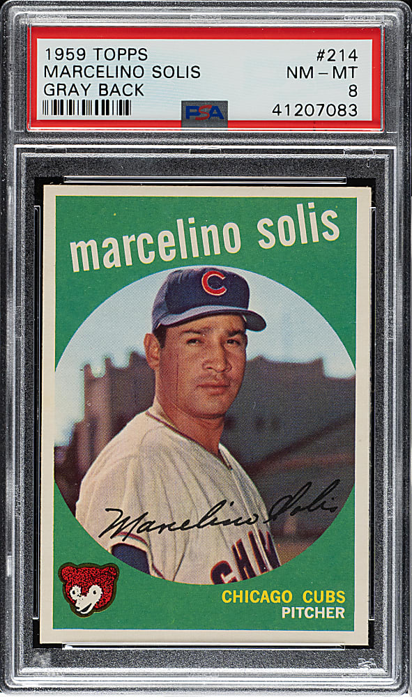 1959 Topps #214 Marcelino Solis PSA NM-MT 8