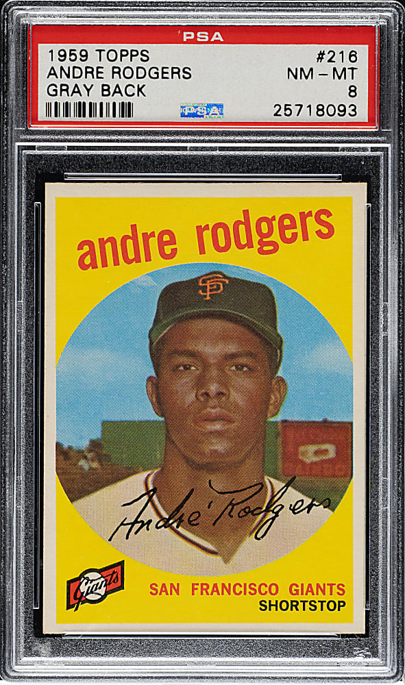 1959 Topps #216 Andre Rodgers PSA NM-MT 8