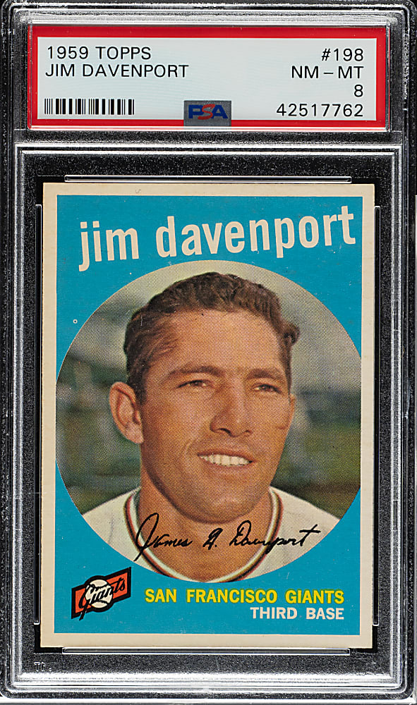 1959 Topps #198 Jim Davenport PSA NM-MT 8