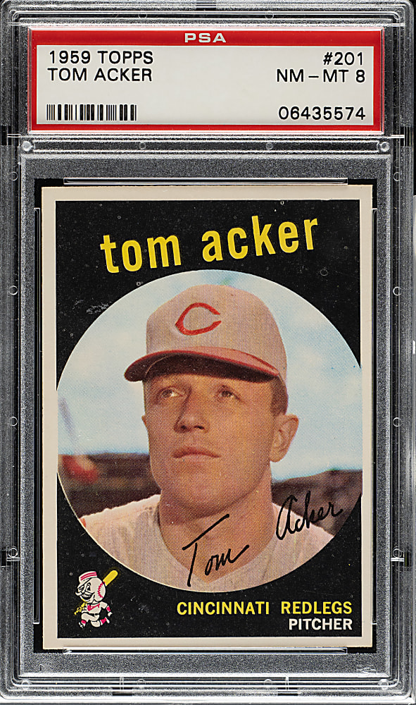 1959 Topps #201 Tom Acker PSA NM-MT 8