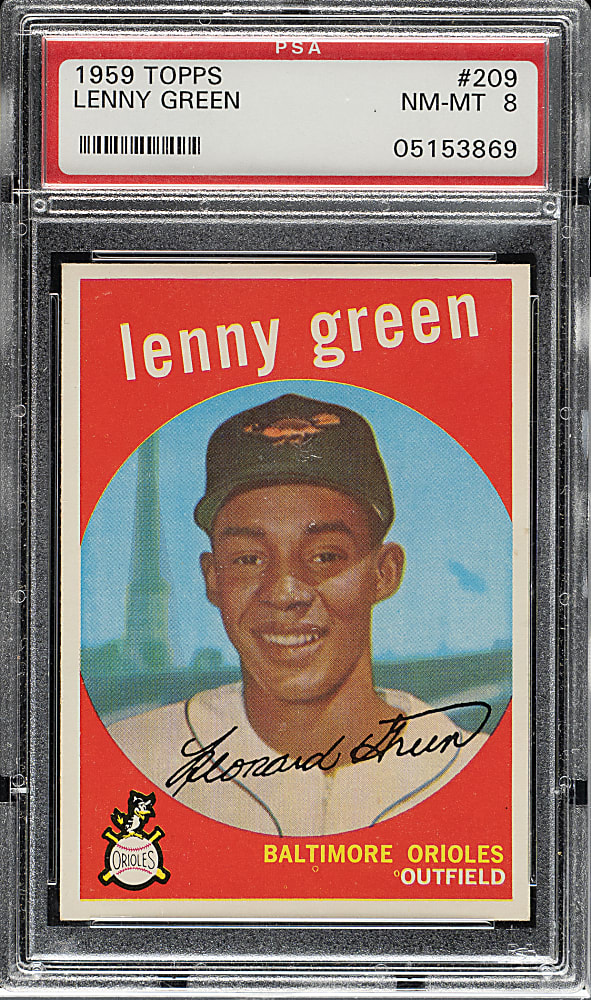 1959 Topps #209 Lenny Green PSA NM-MT 8