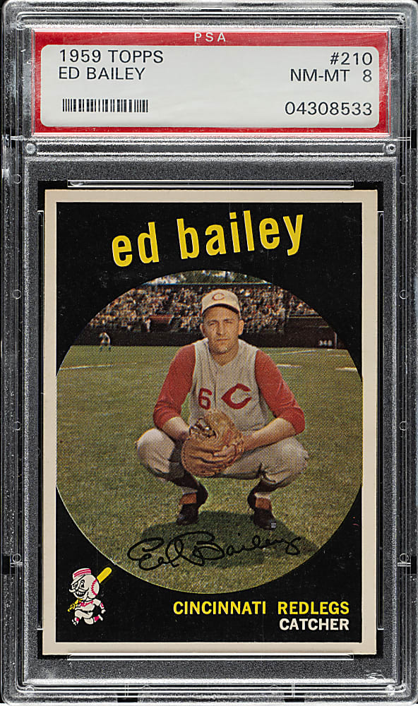 1959 Topps #210 Ed Bailey PSA NM-MT 8