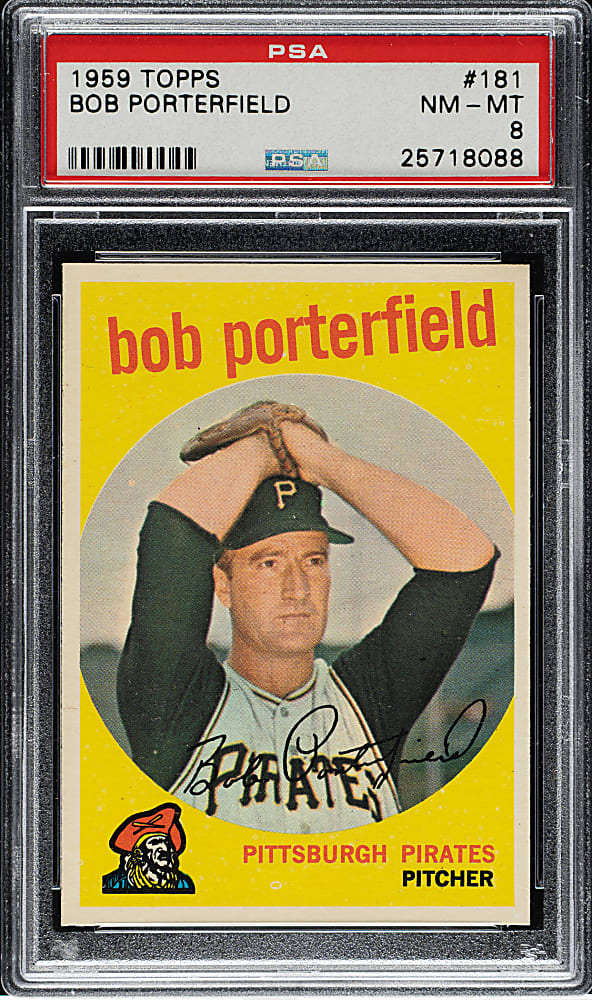 1959 Topps #181 Bob Porterfield PSA NM-MT 8