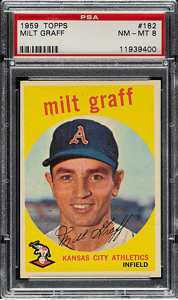 1959 Topps #182 Milt Graff PSA NM-MT 8