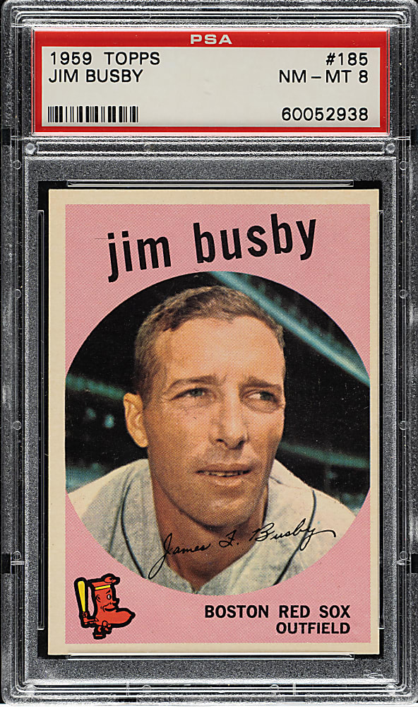 1959 Topps #185 Jim Busby PSA NM-MT 8