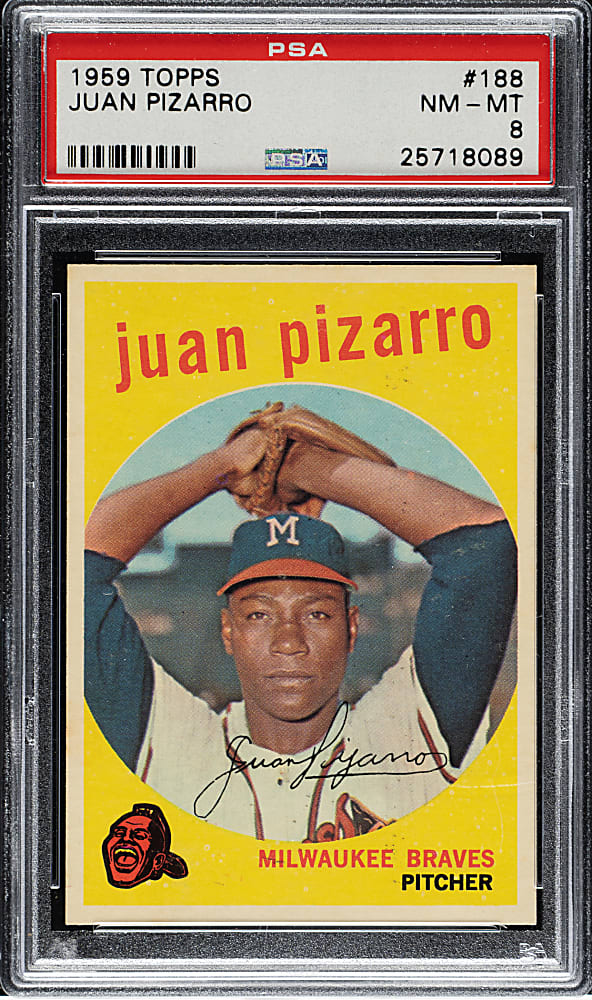 1959 Topps #188 Juan Pizarro PSA NM-MT 8