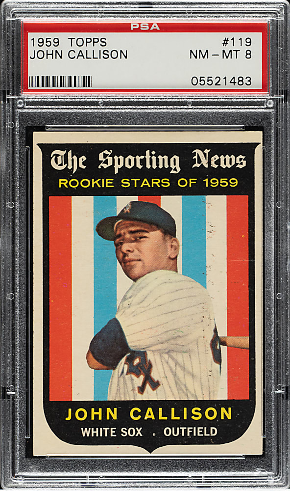 1959 Topps #119 John Callison PSA NM-MT 8