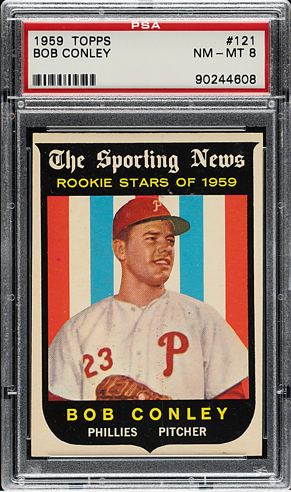 1959 Topps #121 Bob Conley PSA NM-MT 8
