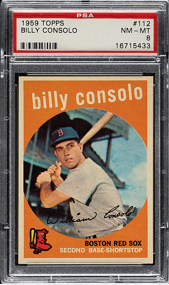 1959 Topps #112 Billy Consolo PSA NM-MT 8