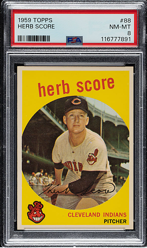 1959 Topps #88 Herb Score PSA NM-MT 8