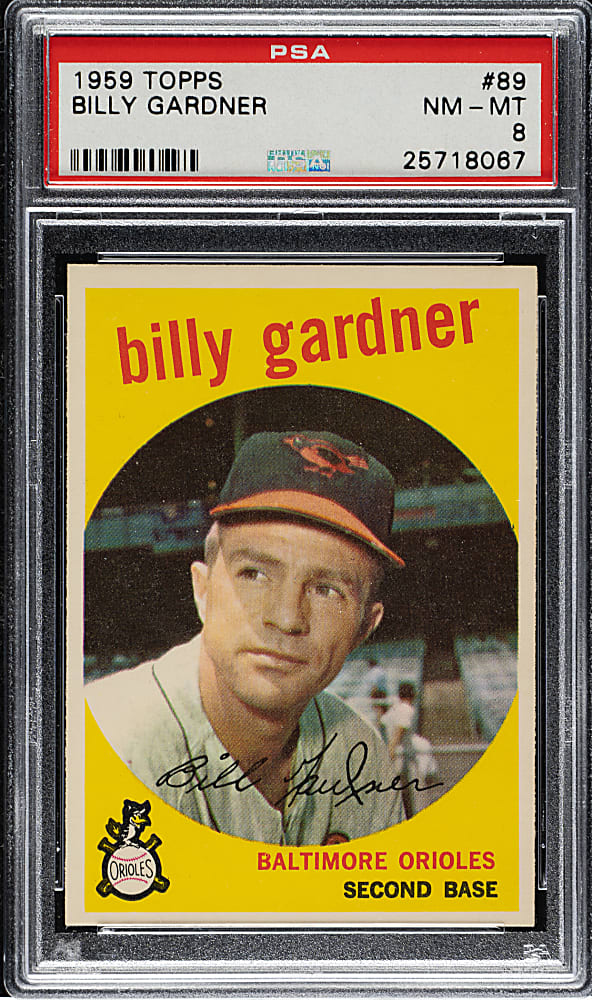 1959 Topps #89 Billy Gardner PSA NM-MT 8