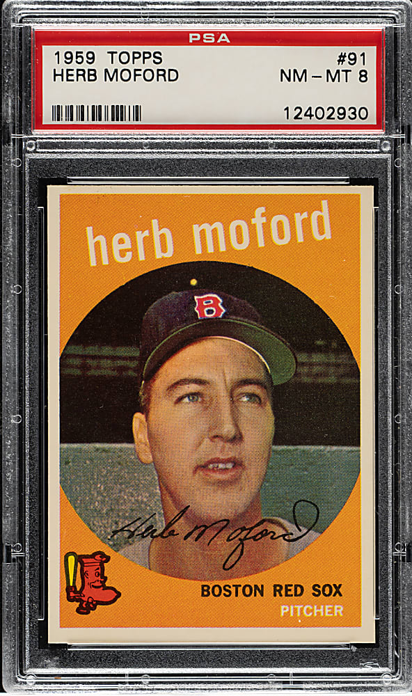 1959 Topps #91 Herb Moford PSA NM-MT 8