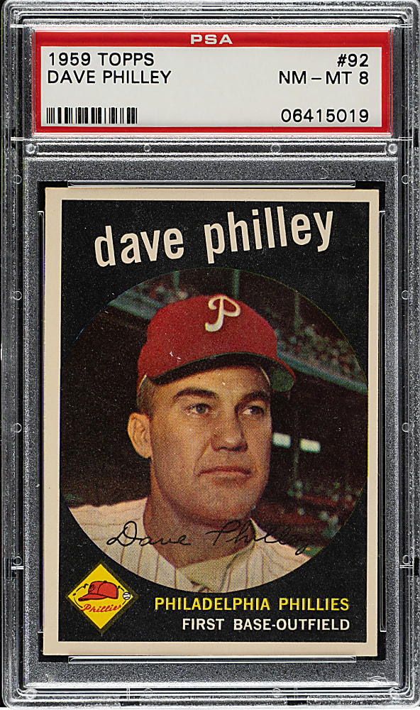 1959 Topps #92 Dave Philley PSA NM-MT 8