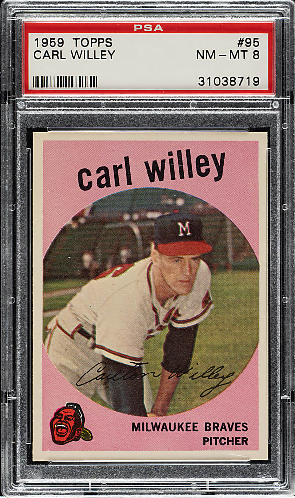1959 Topps #95 Carl Willey PSA NM-MT 8
