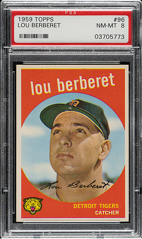 1959 Topps #96 Lou Berberet PSA NM-MT 8