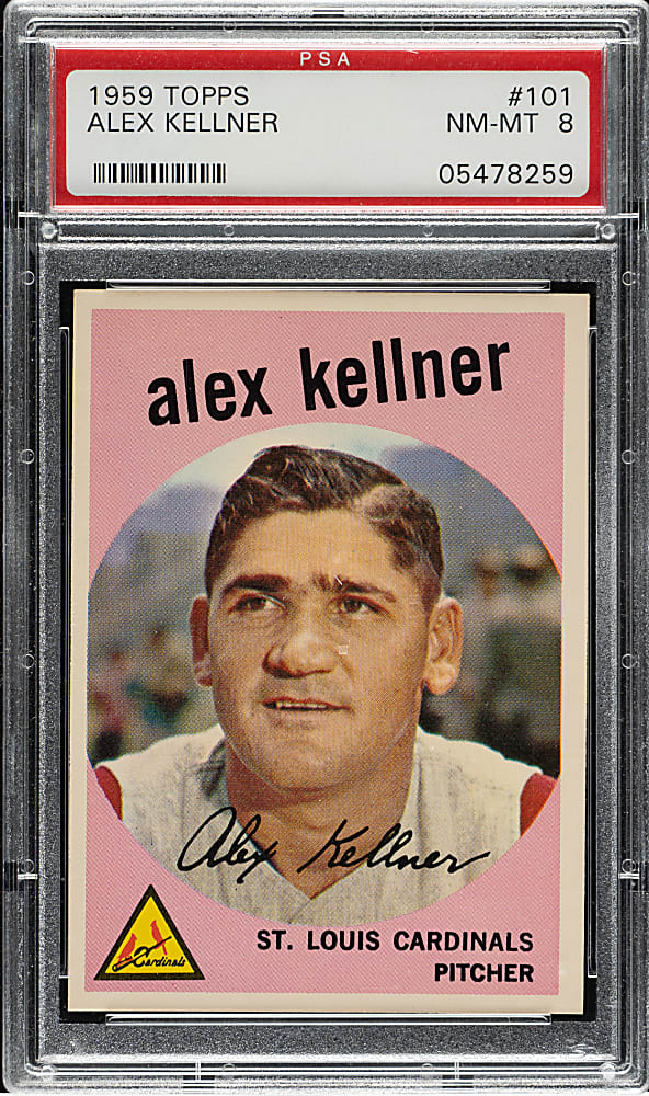 1959 Topps #101 Alex Kellner PSA NM-MT 8