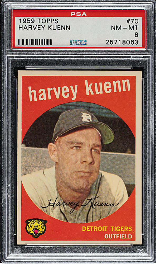 1959 Topps #70 Harvey Kuenn PSA NM-MT 8