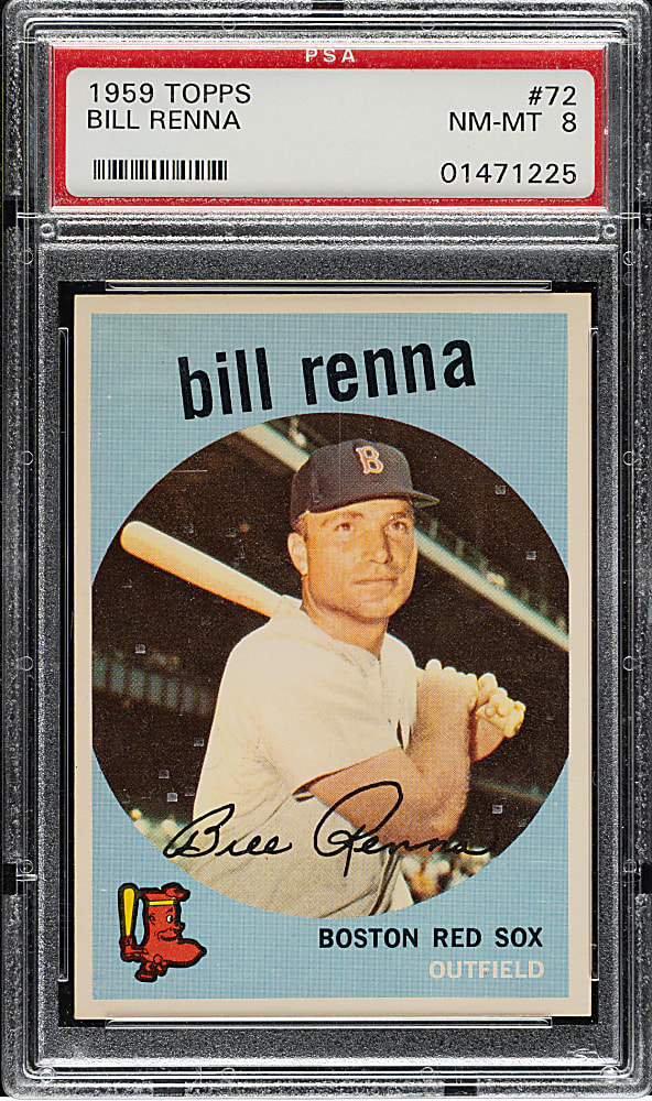 1959 Topps #72 Bill Renna PSA NM-MT 8